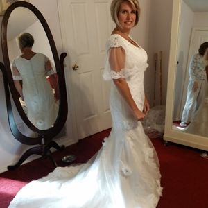 Custom made wedding dress
